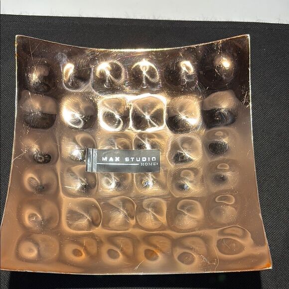 Max Studio Metallic Copper colored catch all. - Picture 3 of 12